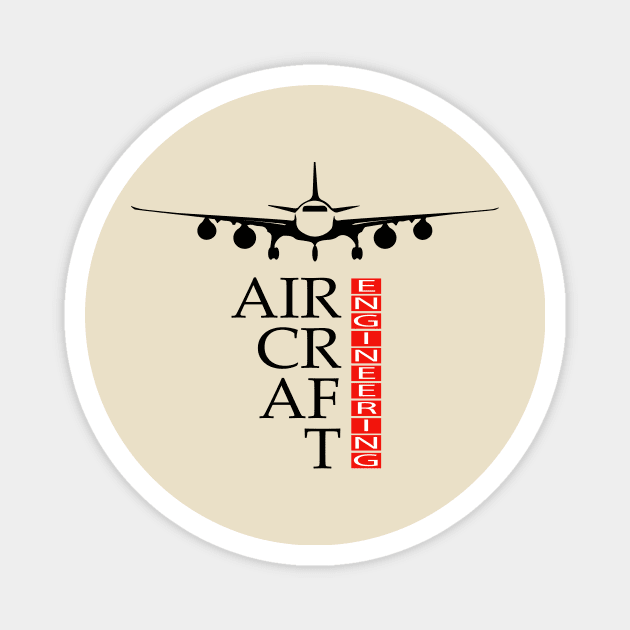 aircraft engineering aeronautical engineer aviation Magnet by PrisDesign99